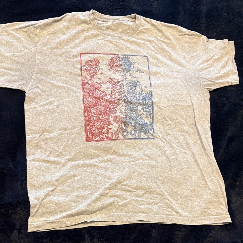 Gray Grateful Dead Graphic T-Shirt